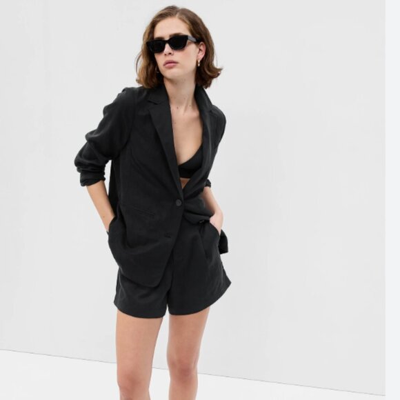 GAP SoftSuit Blazer - Black - Small Petite - Picture 1 of 5